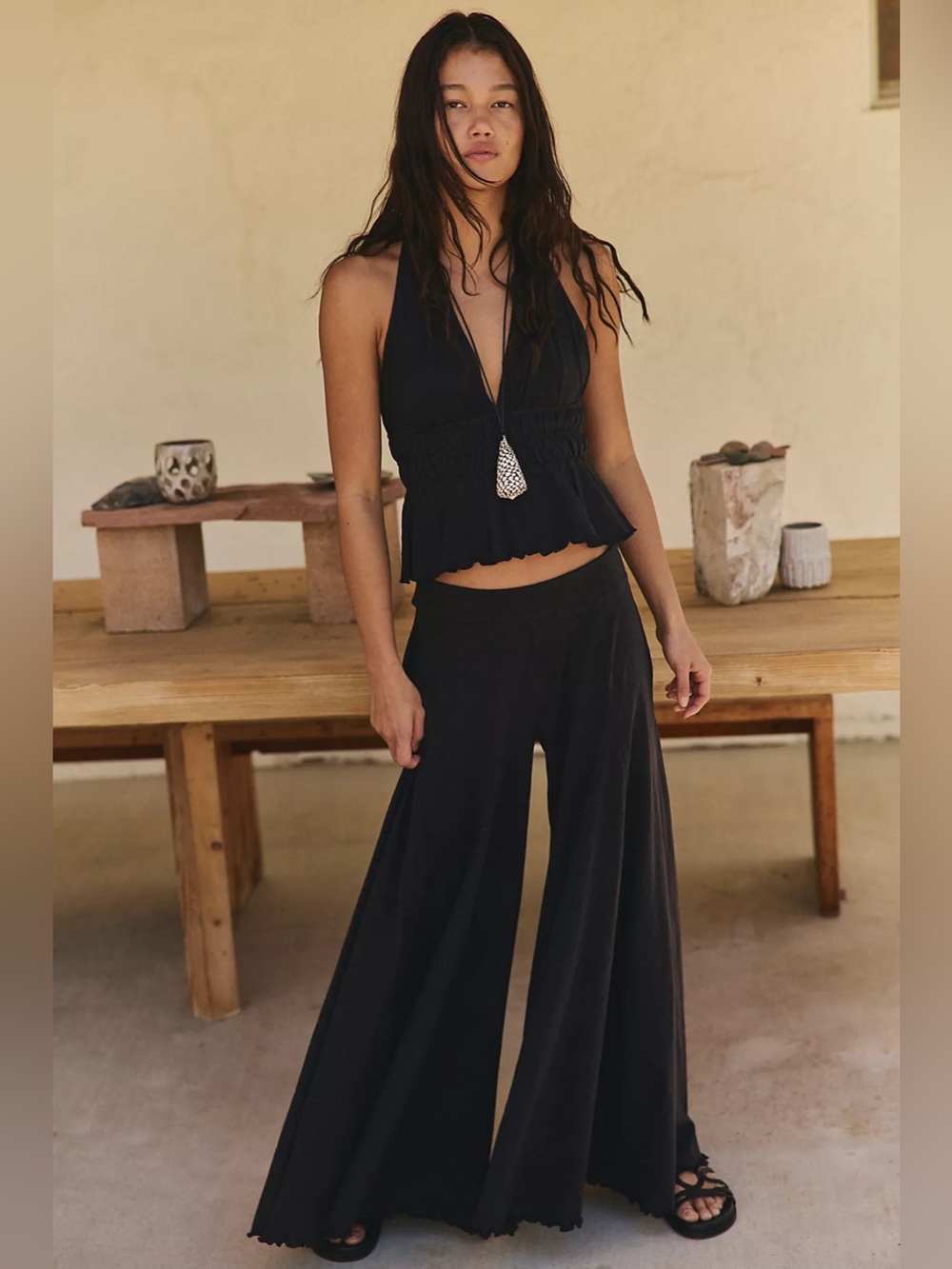 FREE PEOPLE | ✨NEW✨ Delmare Pant Set in Black